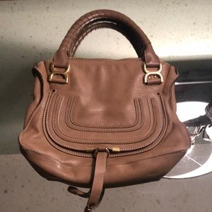 Chloe tan Calfskin Medium tote